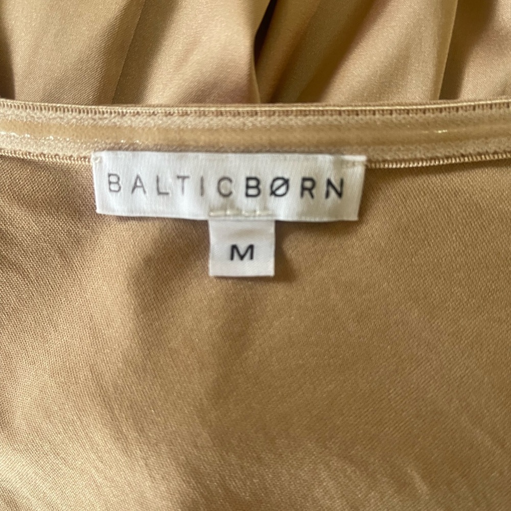 BALTIC BORN , Elegant Tan One-Shoulder Dres - Picture 6 of 8